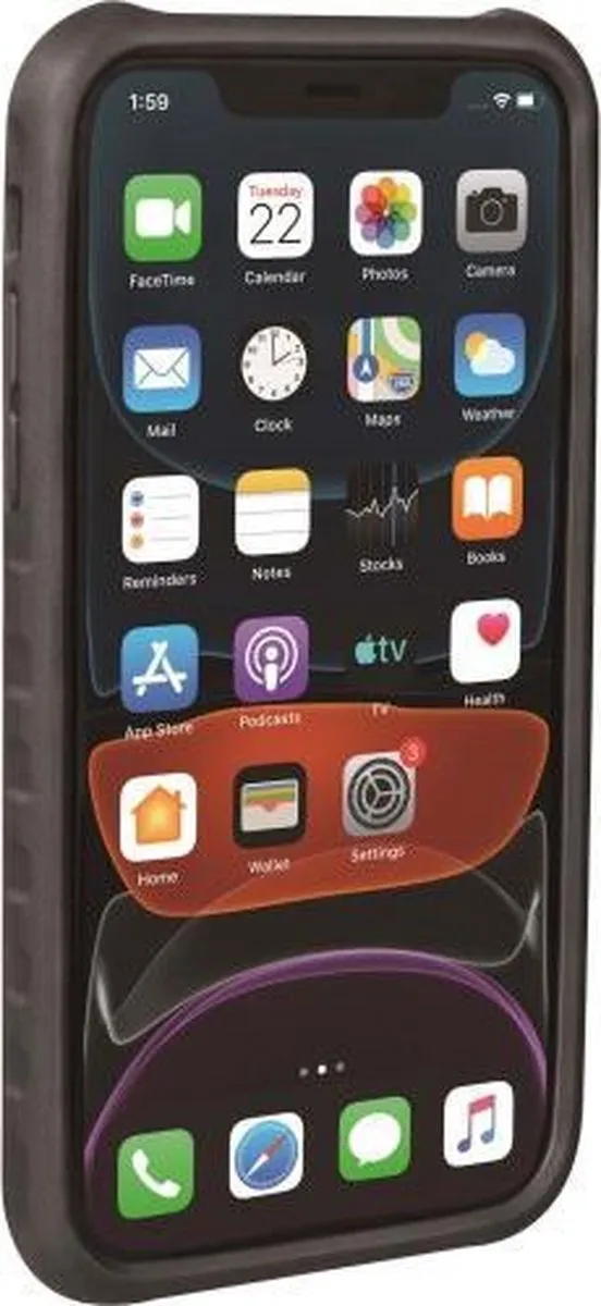 Topeak Ridecase iPhone 11 - iPhone Hoes - Zwart