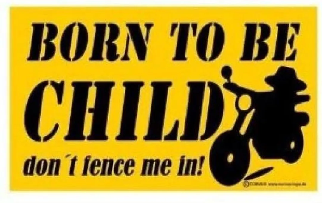 Kids at Work Bord Born To Be Wild 25x15cm