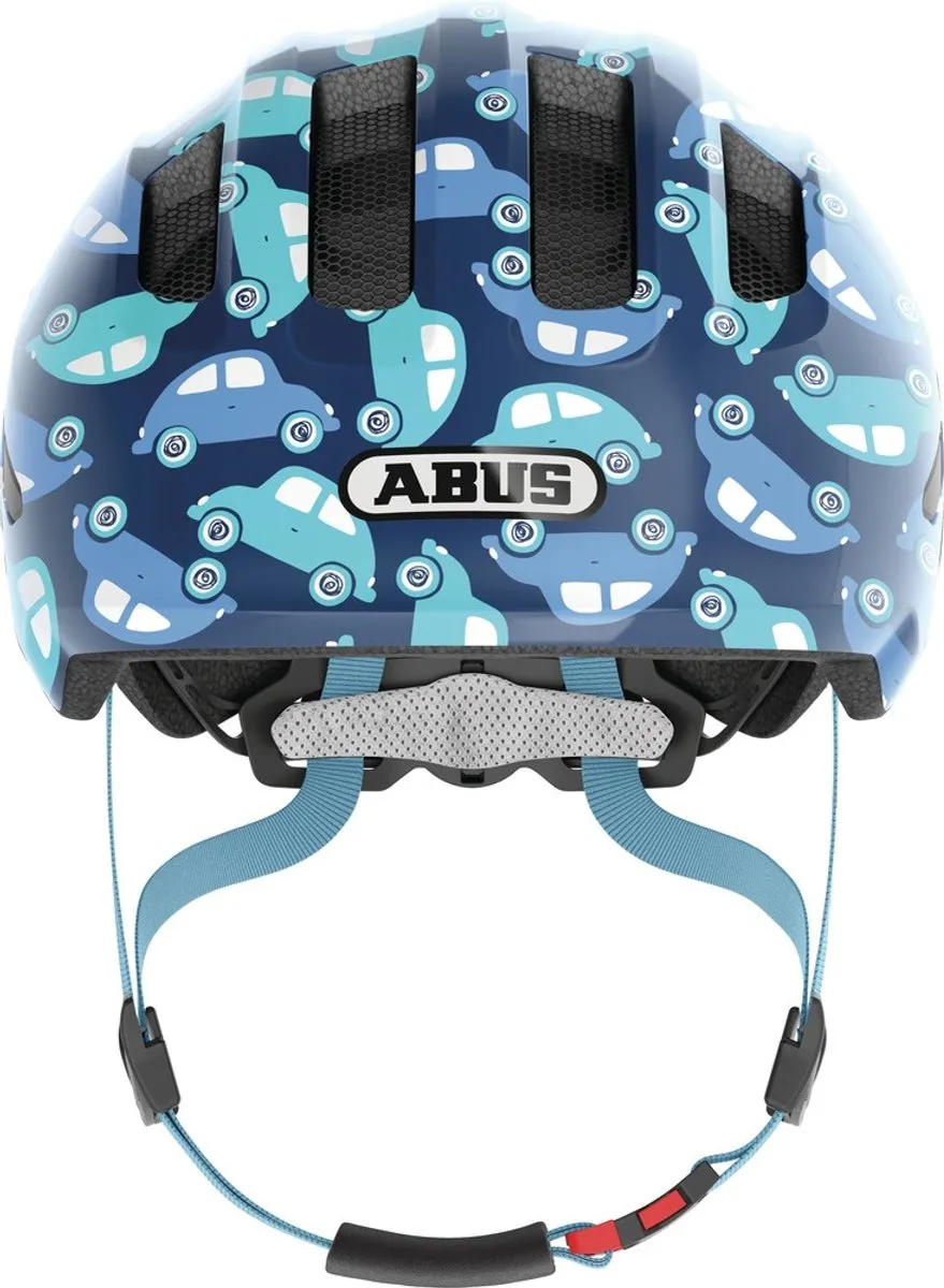 ABUS Kinderhelm Smiley 3.0 LED - Fietshelm M - Blauw Automotive