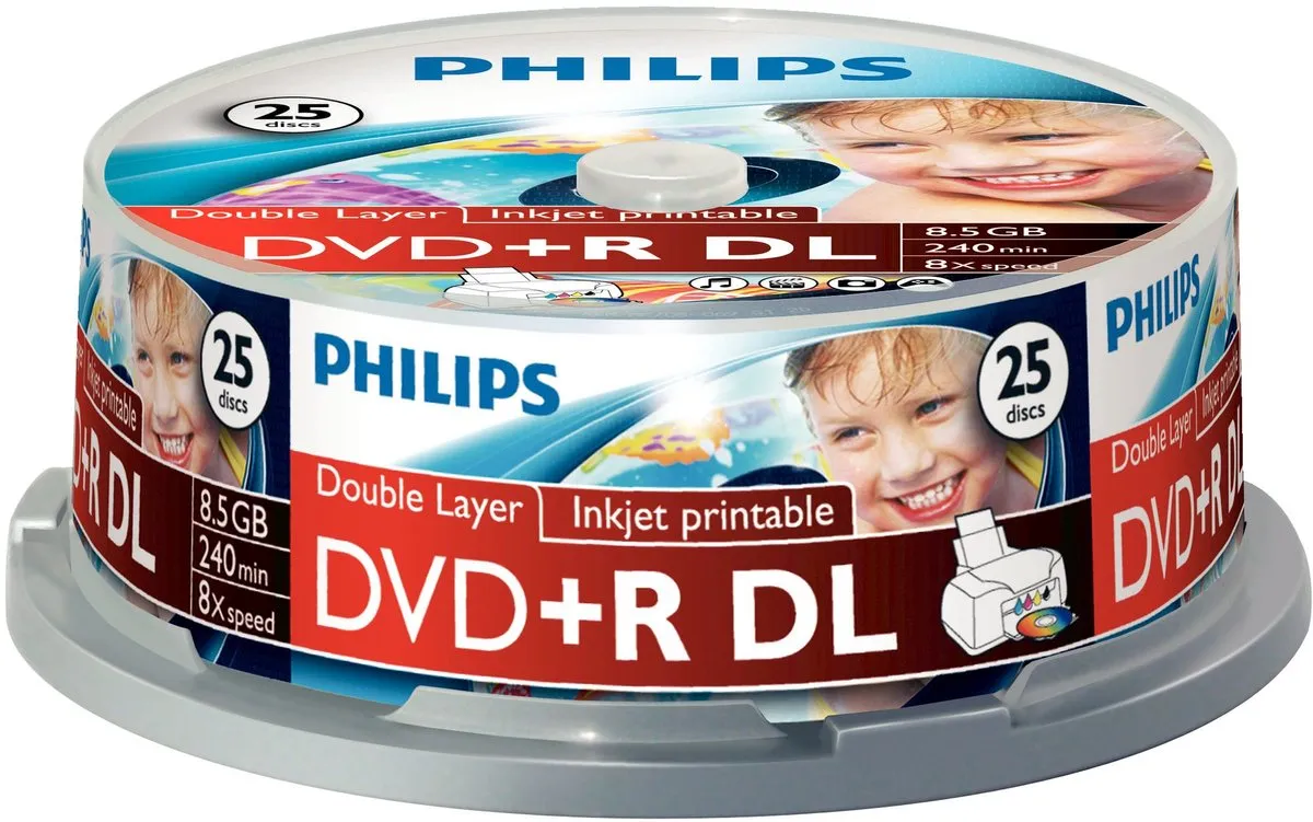 Philips DVD+R DR8I8B25F DL