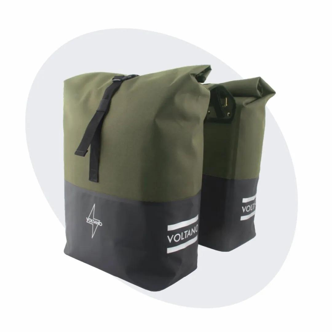 Voltano Dubbele Fietstas Rolltop 50L