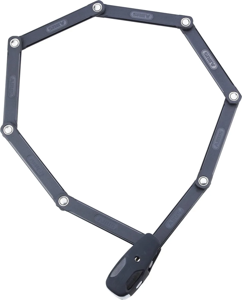 ABUS Vouwslot met Alarm 120cm - 5mm Stalen Staven - Zwart
