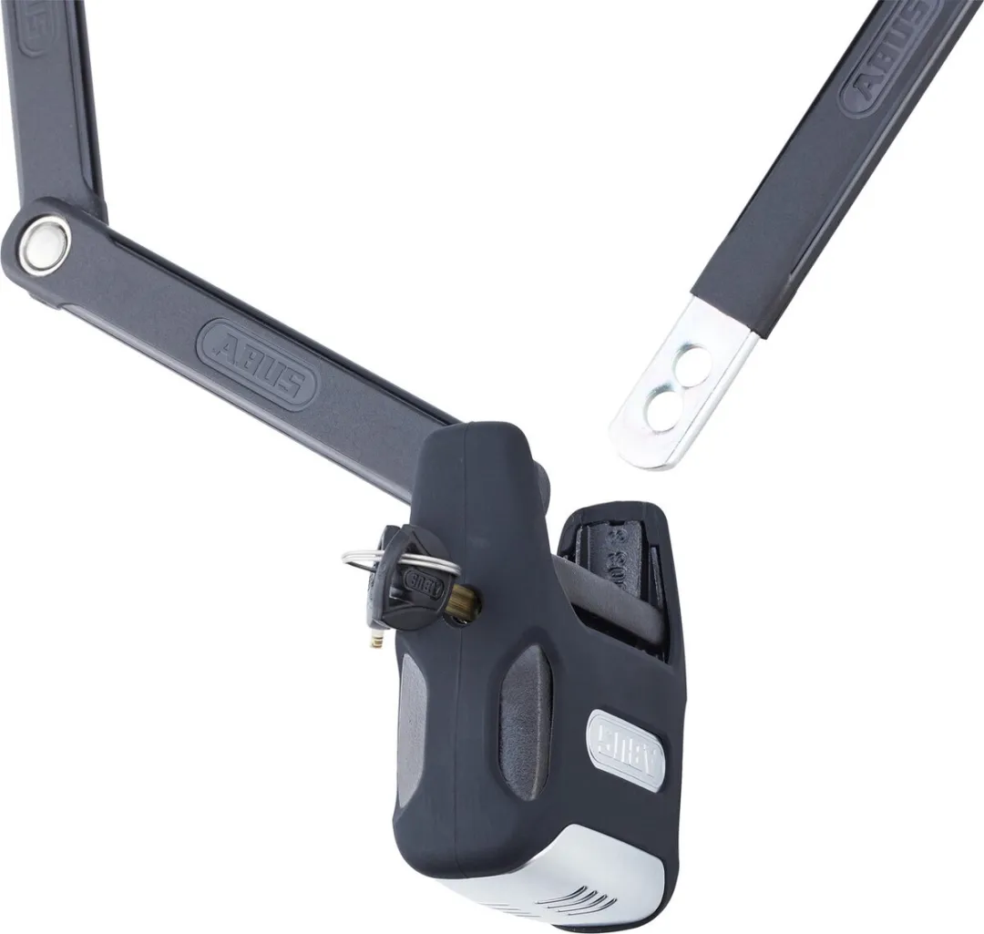 ABUS Vouwslot met Alarm 120cm - 5mm Stalen Staven - Zwart