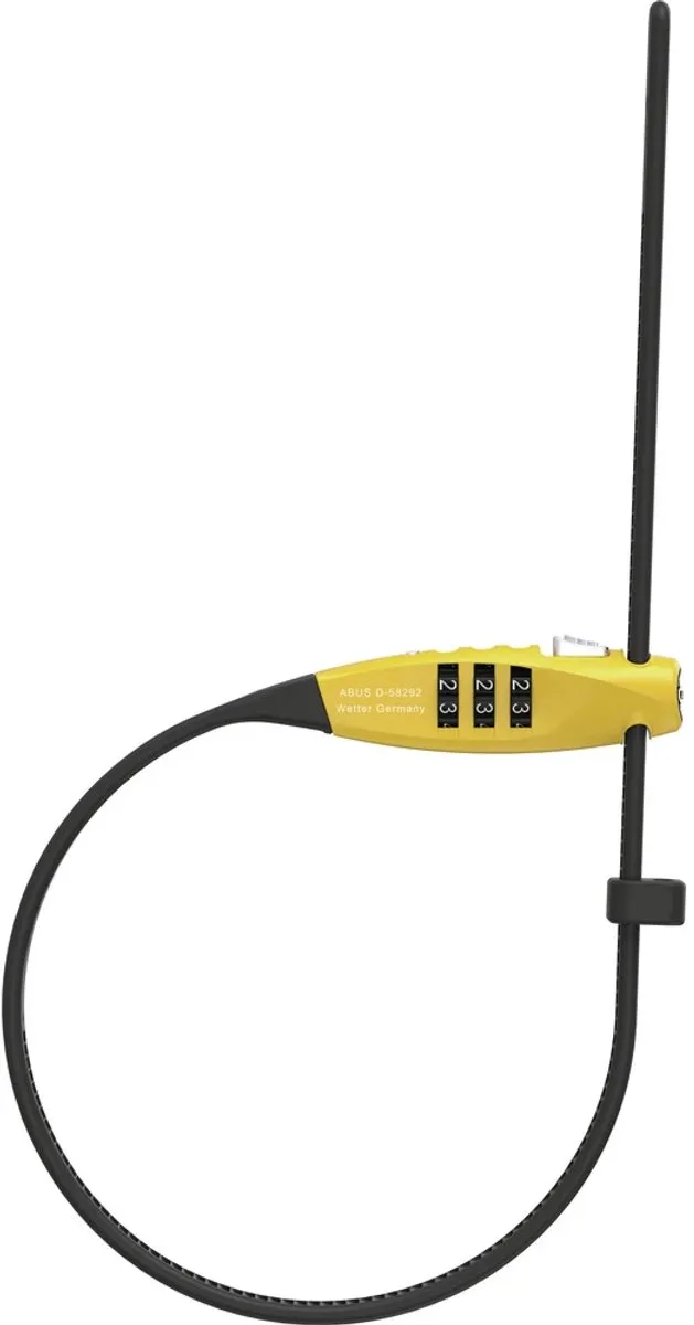 ABUS Combiflex TravelGuard Cijferslot 45cm - Geel