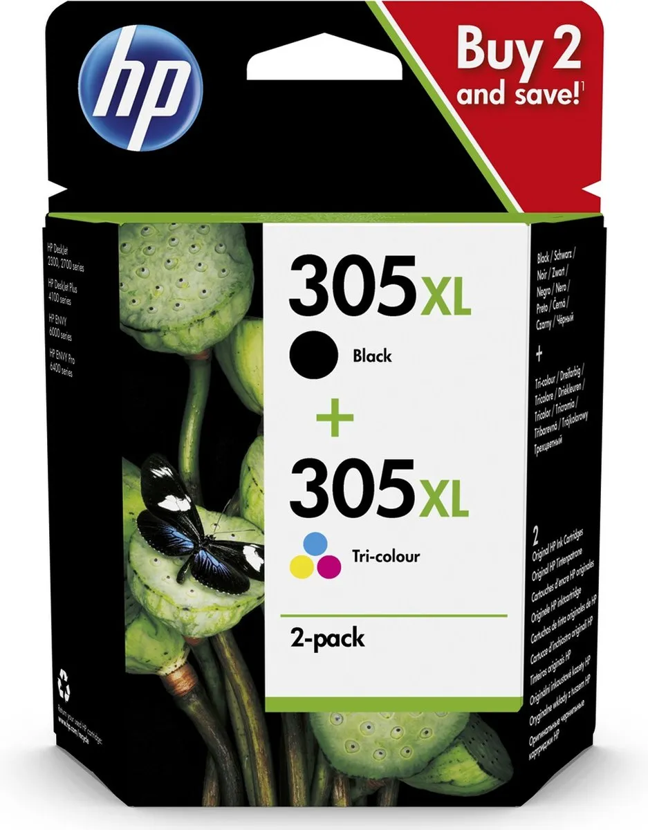 HP 305XL Inktcartridge - 440 pagina's - Zwart & Kleur