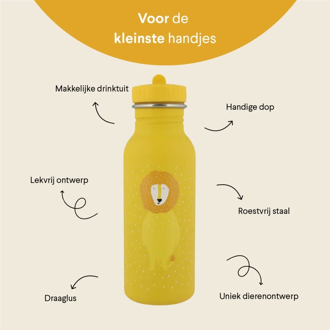Trixie Mr. Lion RVS Waterfles 500ml - Geel - afbeelding 6 van 6