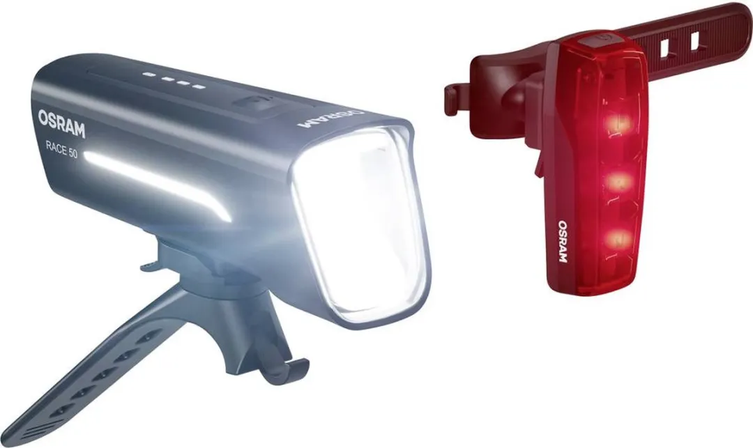 Osram Race 50 Set Fietsverlichting - 50lx - Zwart