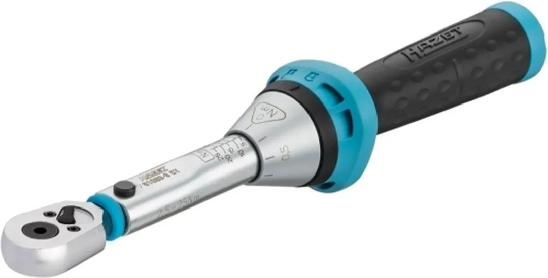 Hazet Momentsleutel 1/4" 2,5-25 Nm - Zilver/Zwart/Blauw
