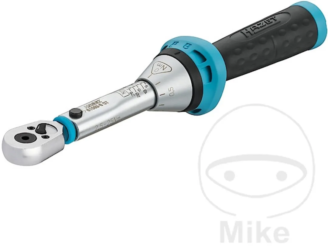 Hazet Momentsleutel 1/4" 2,5-25 Nm - Zilver/Zwart/Blauw