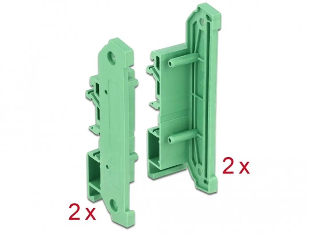 Delock DIN-rail Zijkap 4 Stuks