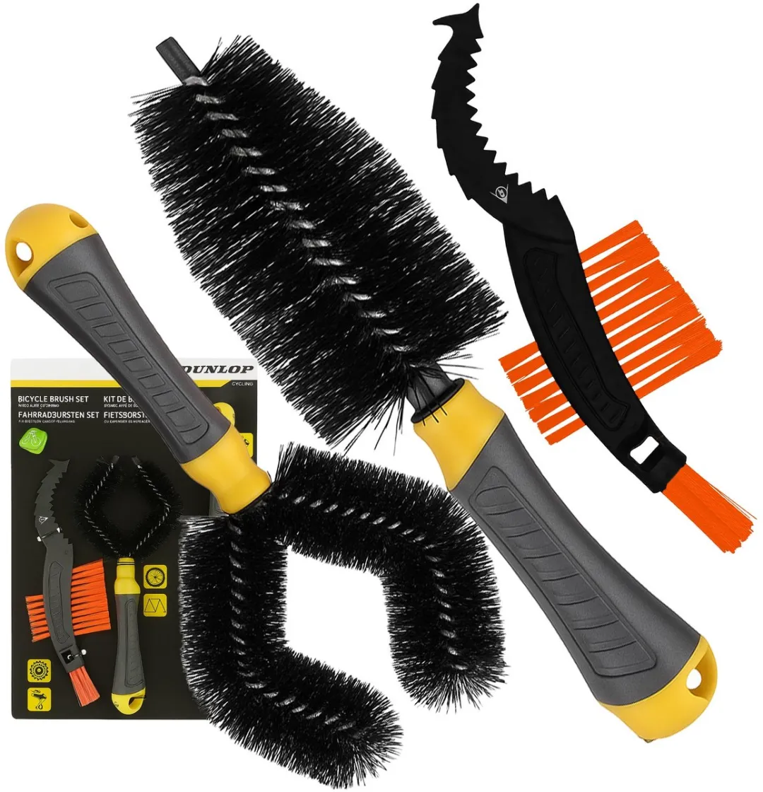 Dunlop Fietsonderhoudsset Reinigingsborstels 3 Stuks