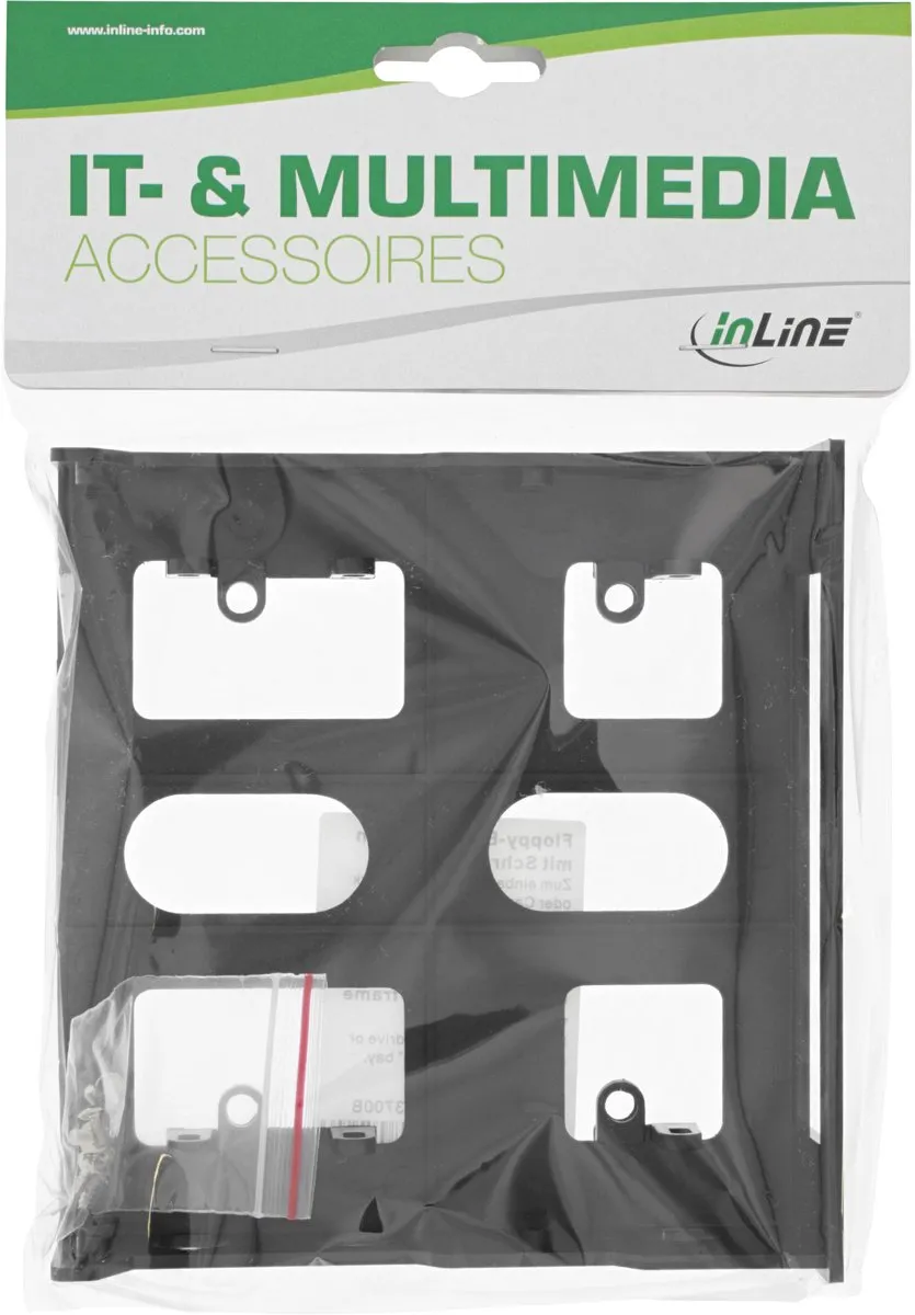 InLine Floppy Montageframe 03700B - Zwart