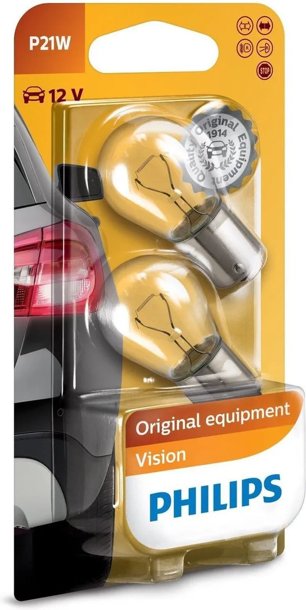 Philips Autolamp P21W Premium - 2 Stuks Wit