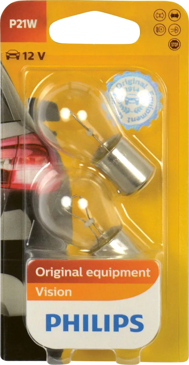 Philips Autolamp P21W Premium - 2 Stuks Wit