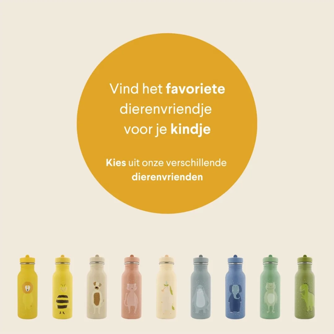 Trixie Mrs. Bumblebee RVS Waterfles 500ml - Geel - 41-226