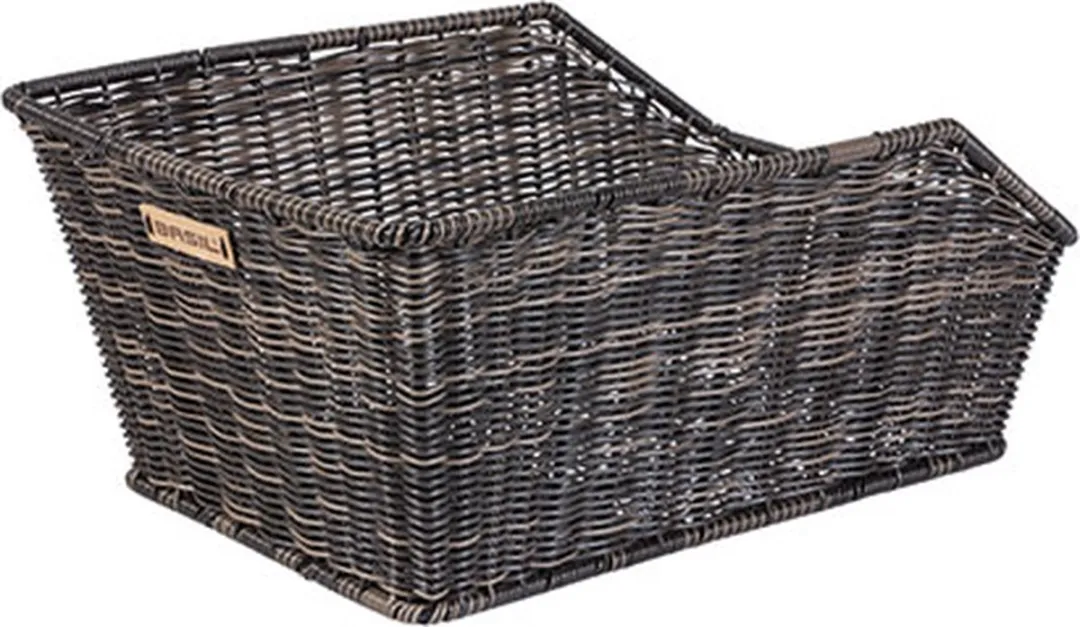 Basil Cento Rattan Look Fietsmand Achterop