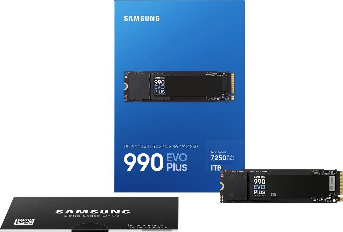 Samsung 990 EVO Plus MZ-V9S1T0BW SSD - 1TB