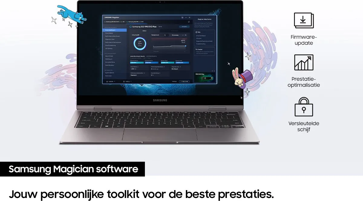 Samsung 990 EVO Plus MZ-V9S1T0BW SSD - 1TB