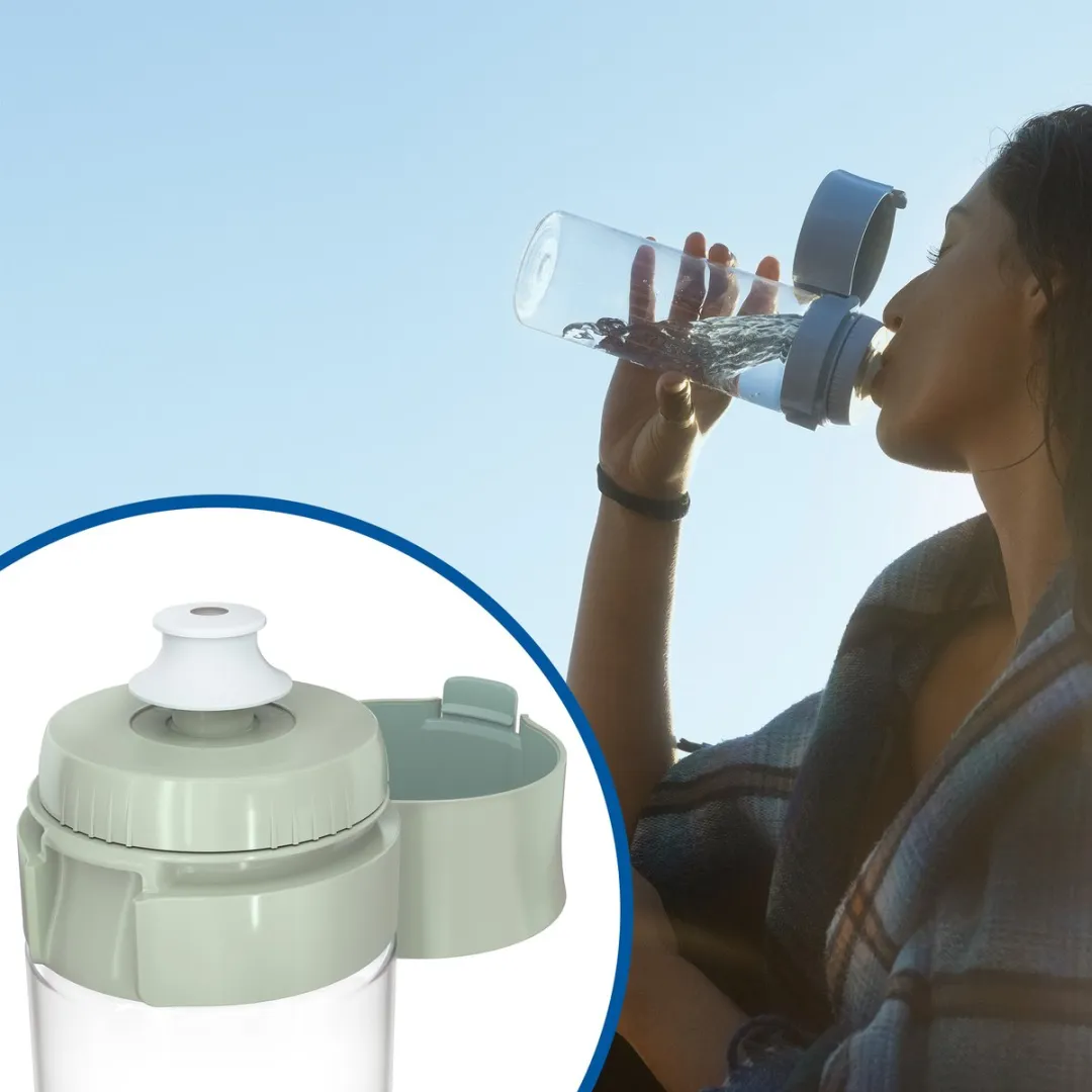 BRITA Vital Waterfilterfles 0,6L Lichtgroen - 2x MicroDisc