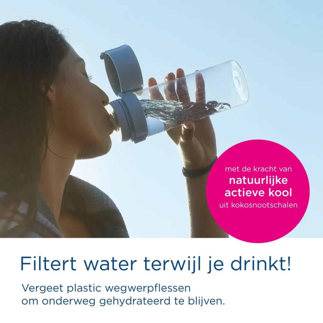 BRITA Vital Waterfilterfles 0,6L Lichtgroen - 2x MicroDisc