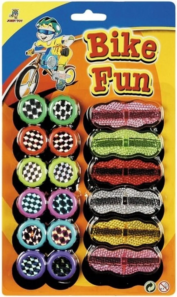 Johntoy Spaakreflectoren - 18 Stuks - Multicolor