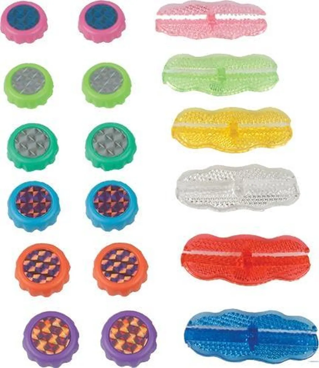 Johntoy Spaakreflectoren - 18 Stuks - Multicolor - afbeelding 6 van 6