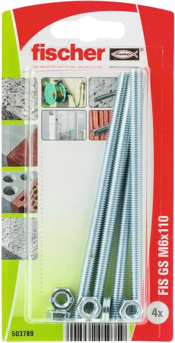 Fischer 503789 FIS GS M6 x 110 K NV Schroefanker 110 mm 8 mm 1 set(s)