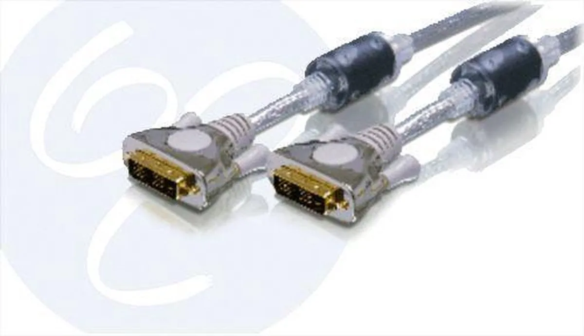 Philips SWV3535 DVI-kabel 1.5m - Goud/Zilver/Zwart