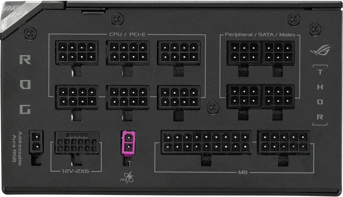 ASUS ROG THOR-1200P3 Gaming Voeding 1200W - Zwart