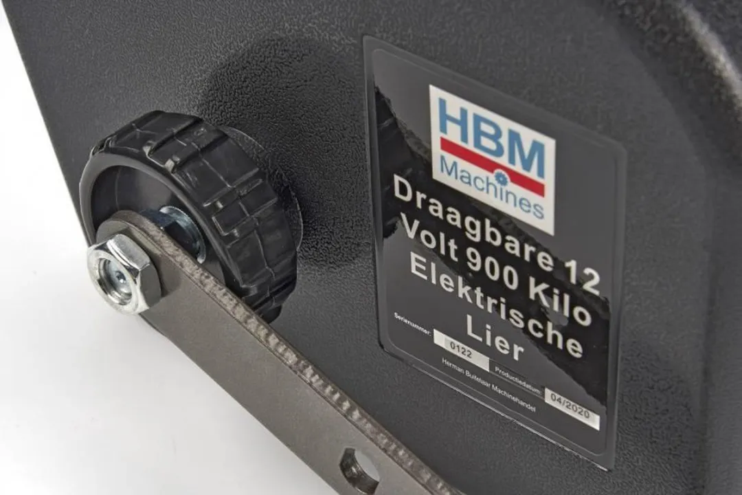 HBM Draagbare Elektrische Lier 12V 900kg - Zwart
