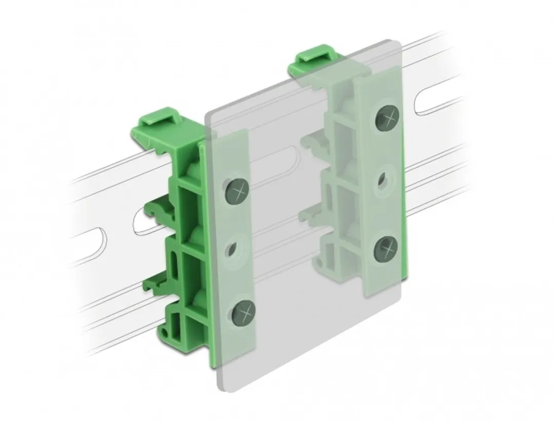 Delock DIN-railclip voor PCB