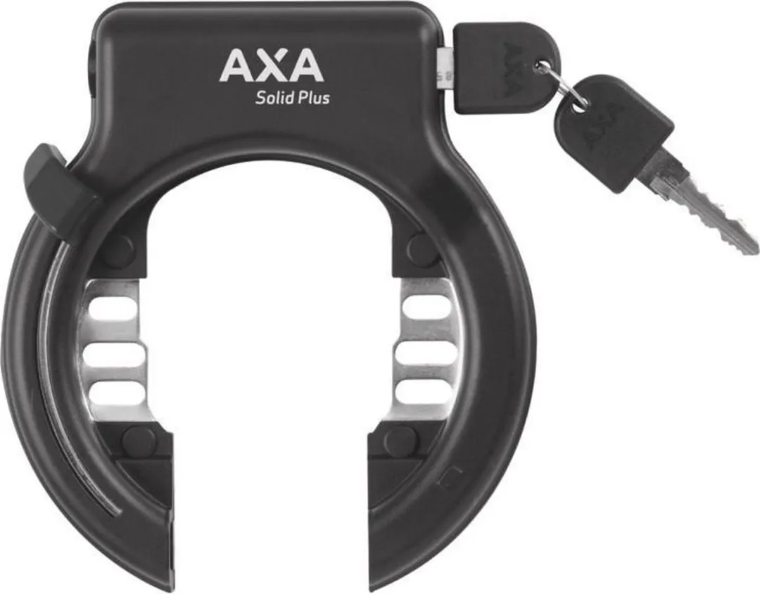 AXA Solid Plus Ringslot ART2 - Insteekketting 100cm 5,5mm + Flex Mount - Zwart