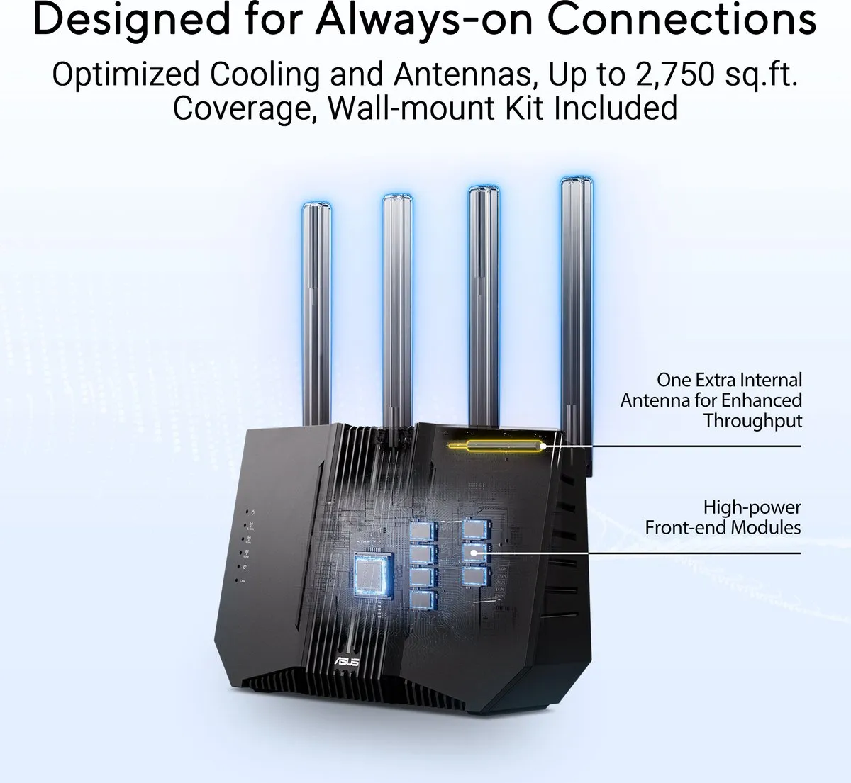 ASUS RT-BE92U Draadloze Router - Tri-Band WiFi 7 - 10Gbps