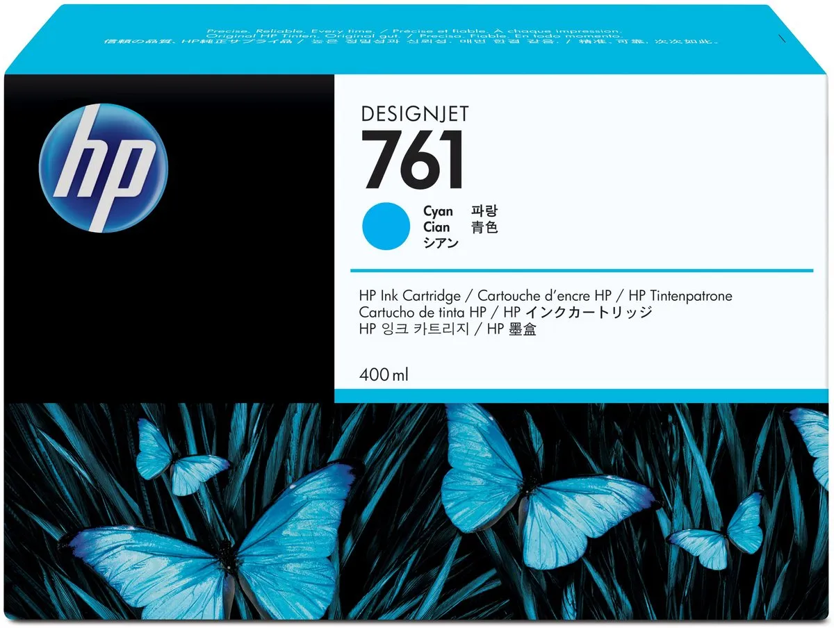 HP 761 Inktcartridge CM994A - Cyaan - afbeelding 6 van 6