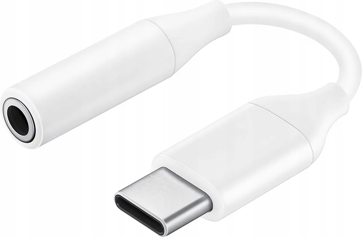 Mobeen Designed for Samsung USB-C naar 3.5mm Kabel, Audio Jack Adapter, USB-C naar Jack, Koptelefoon Audio Kabel, Geschikt voor Samsung en Android, Wit