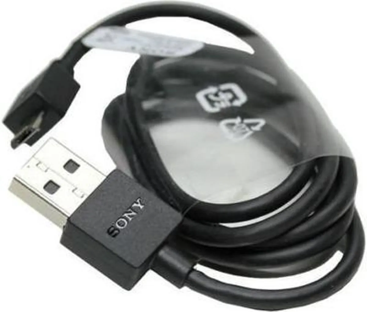 Sony EC803 MicroUSB Datakabel - Zwart