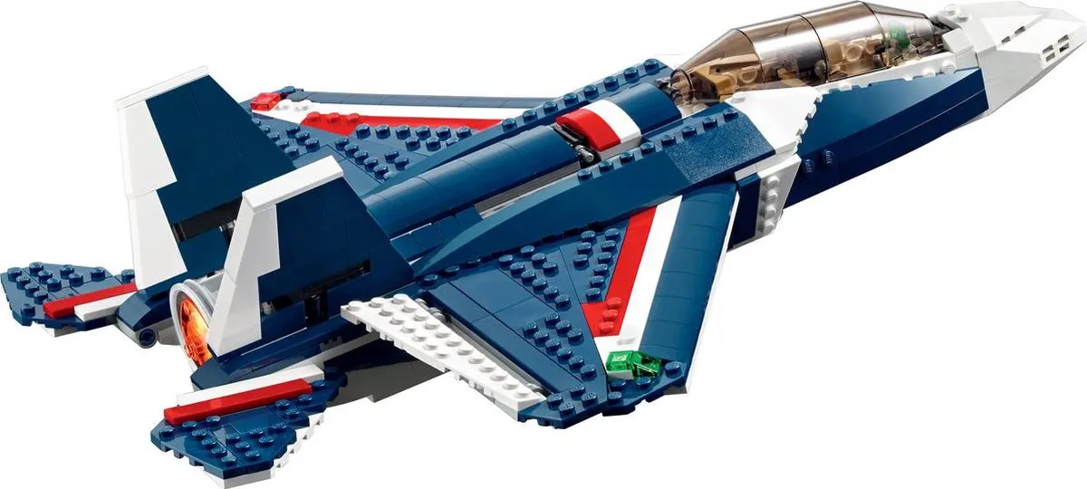 LEGO Creator 31039 Blauwe Straaljager - 608 Stukken