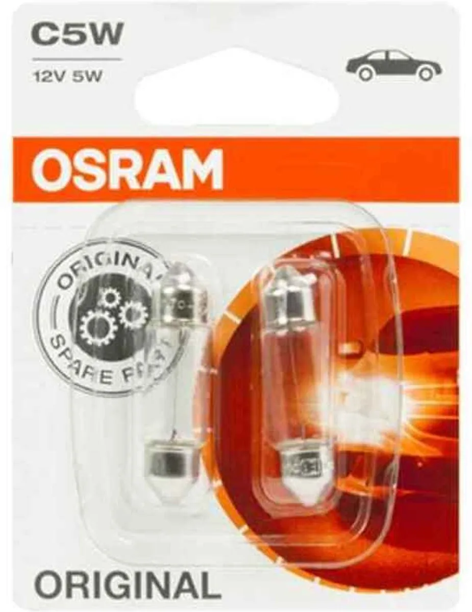 Osram Original Festoon 36mm Halogeenlampen - 2 Stuks