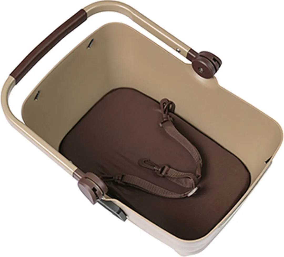 Basil Buddy Hondenfietsmand Voorop - 32L - Bruin