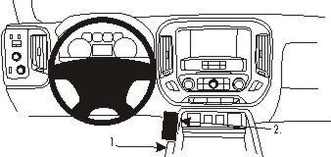 Brodit ProClip 834963 Console Mount - Chevrolet Silverado/GMC Sierra - afbeelding 2 van 2