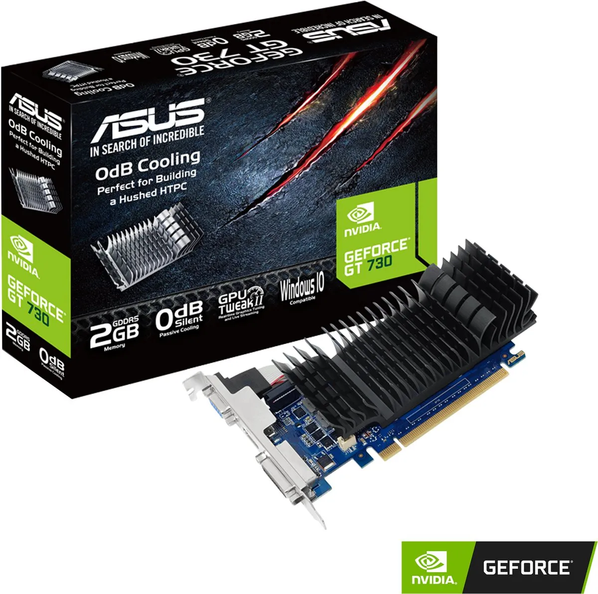 ASUS NVIDIA GeForce GT 730 2GB GDDR5 - Videokaart