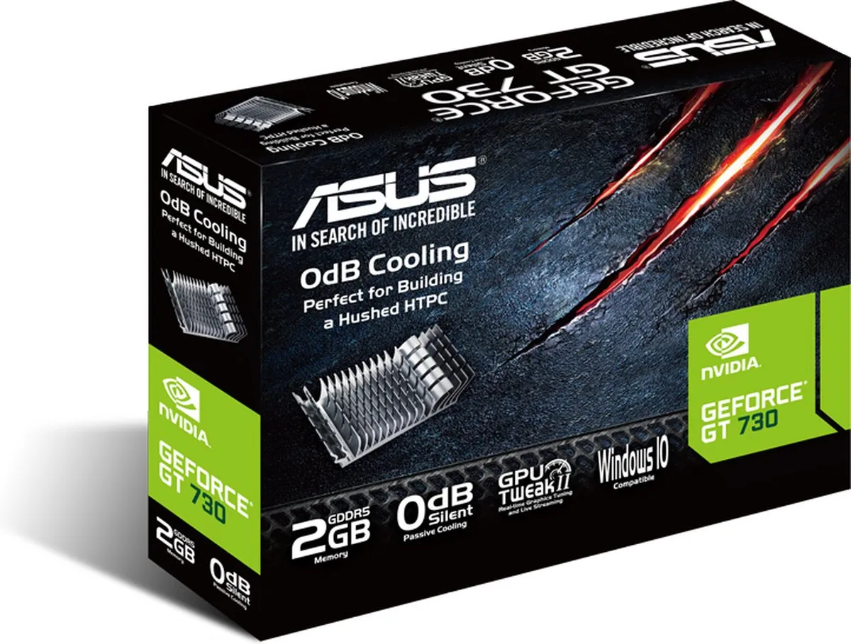 ASUS NVIDIA GeForce GT 730 2GB GDDR5 - Videokaart