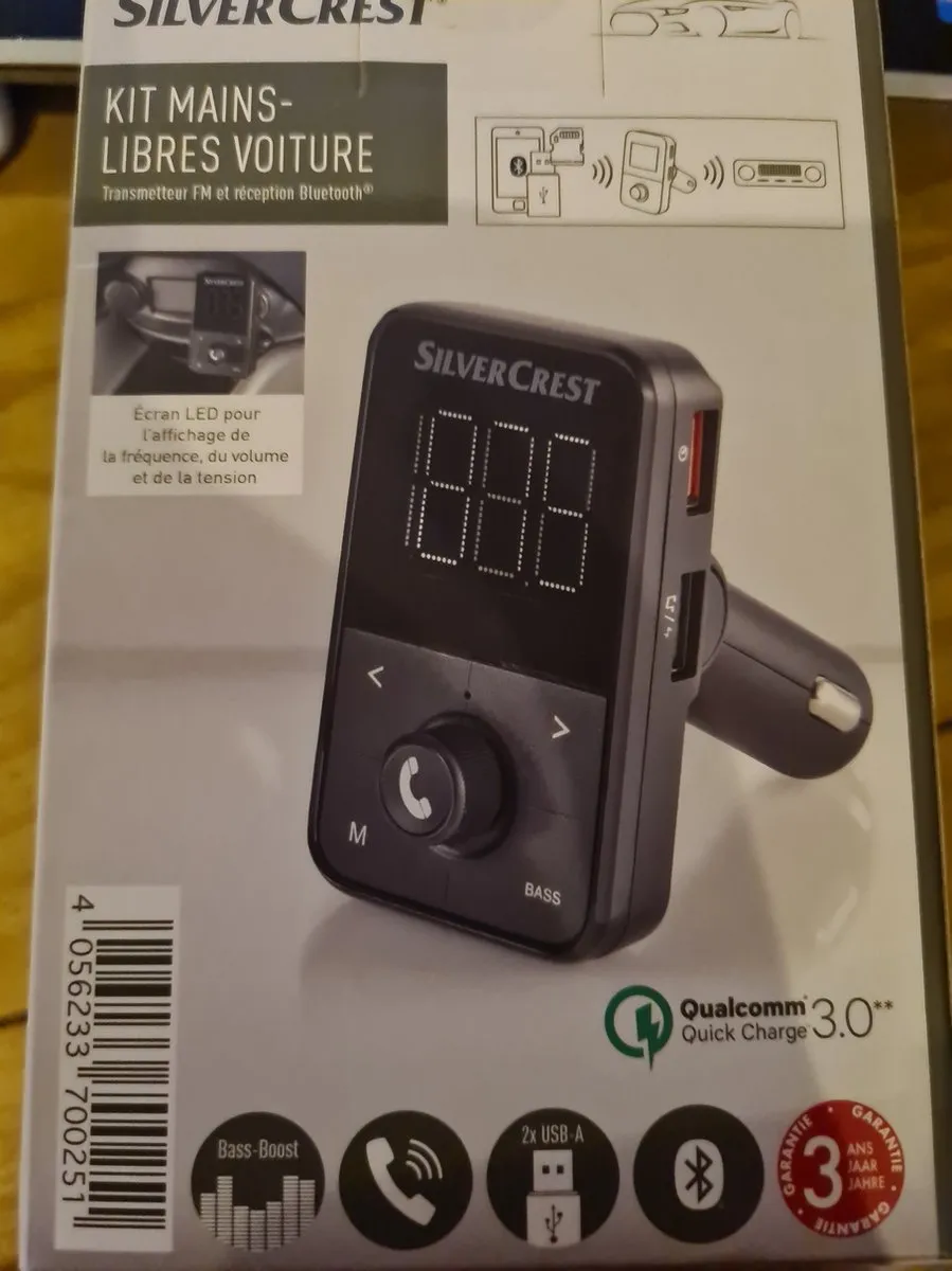 SILVERCREST Handsfree-installatie Auto Bluetooth - Zwart