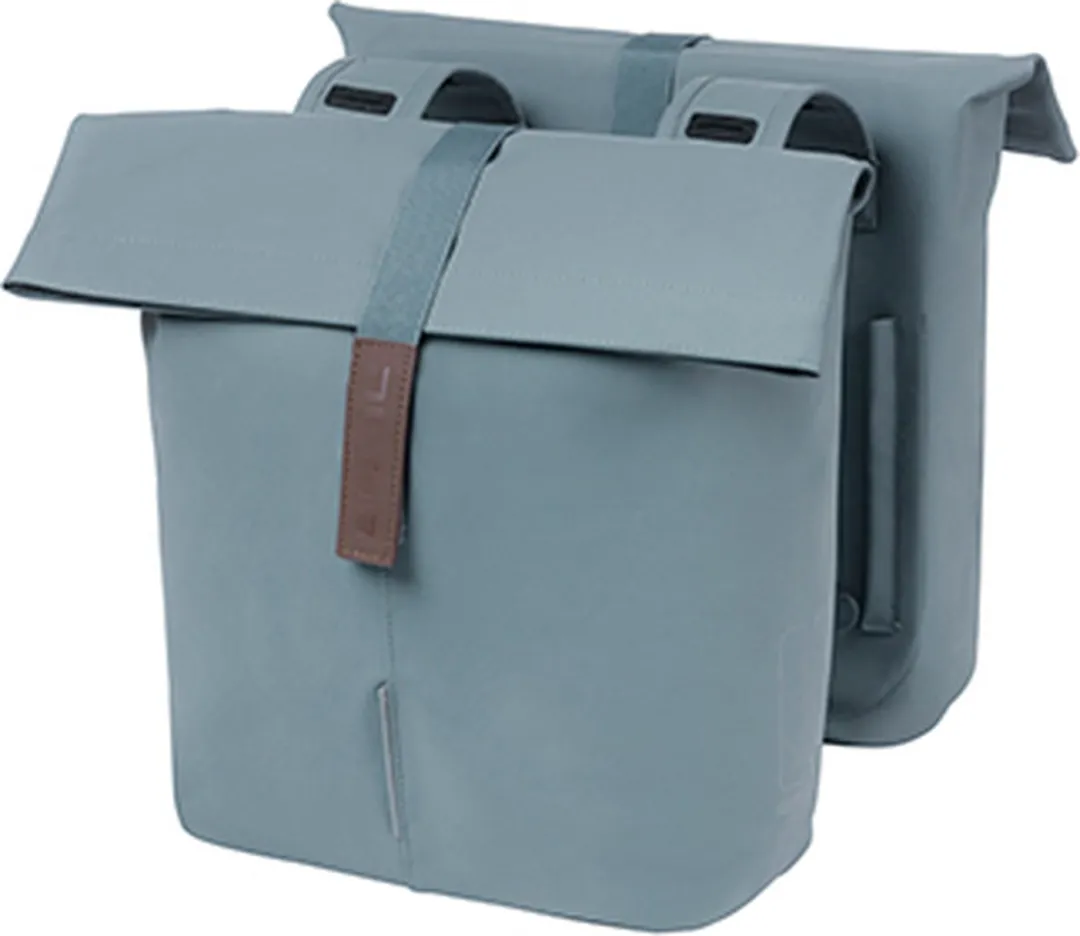 Basil City Dubbele Fietstas 32L - Graphite Blue