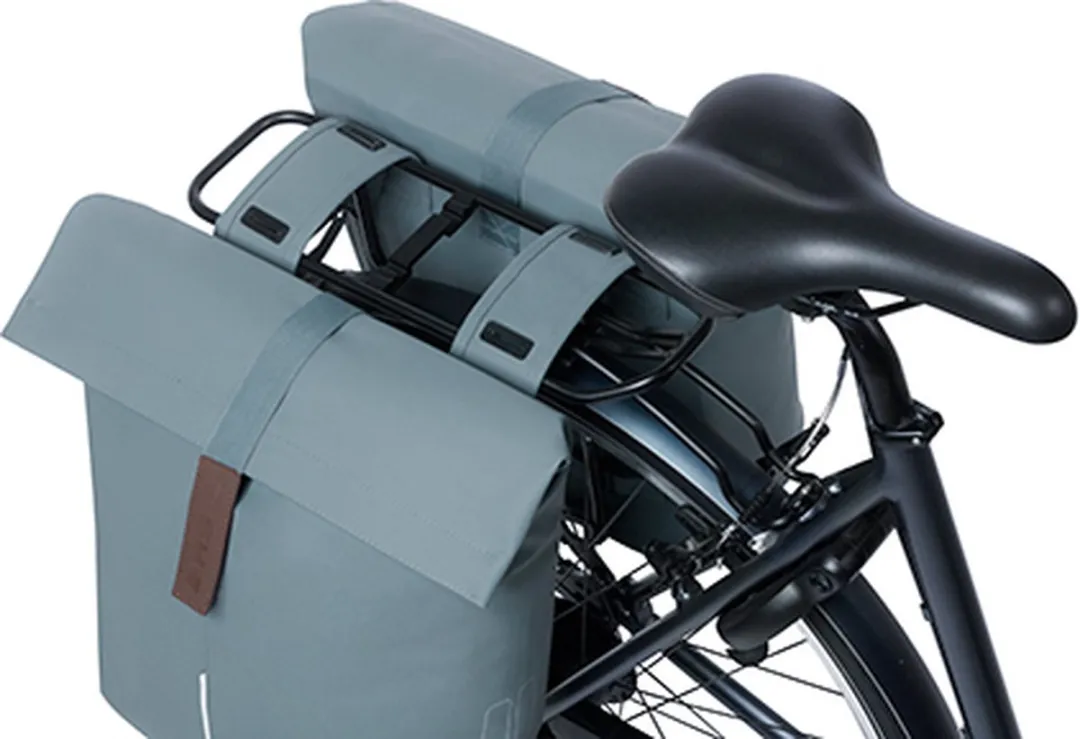 Basil City Dubbele Fietstas 32L - Graphite Blue