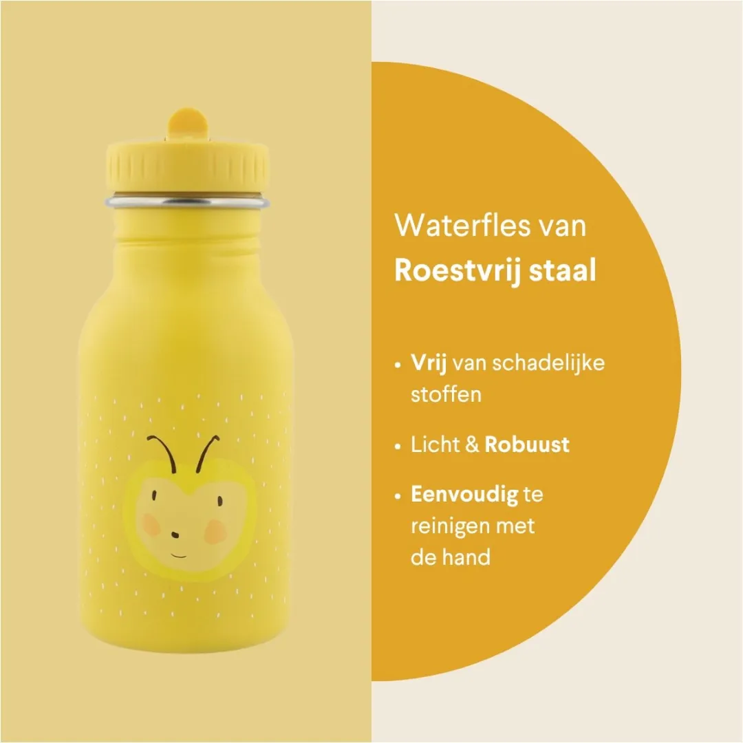 Trixie Mrs. Bumblebee RVS Waterfles 350ml - Geel