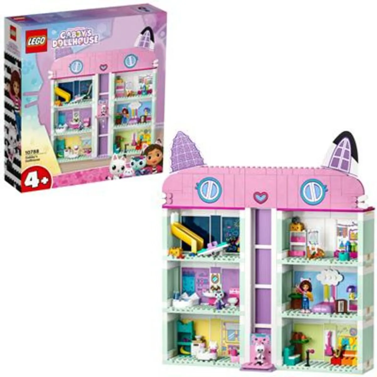 LEGO Gabby's Poppenhuis 10788 - 498 Stukken - 4 Minifiguren