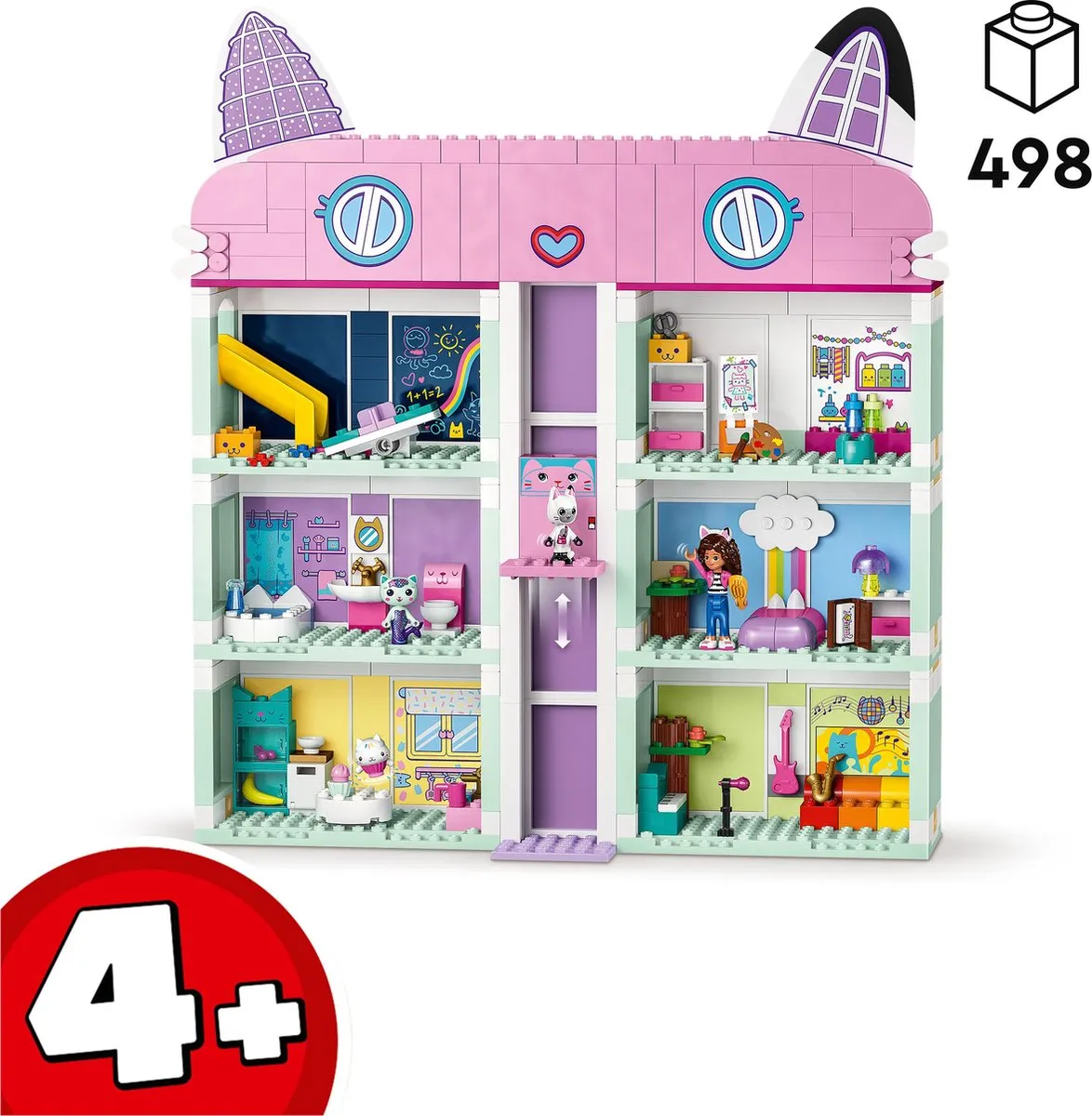 LEGO Gabby's Poppenhuis 10788 - 498 Stukken - 4 Minifiguren