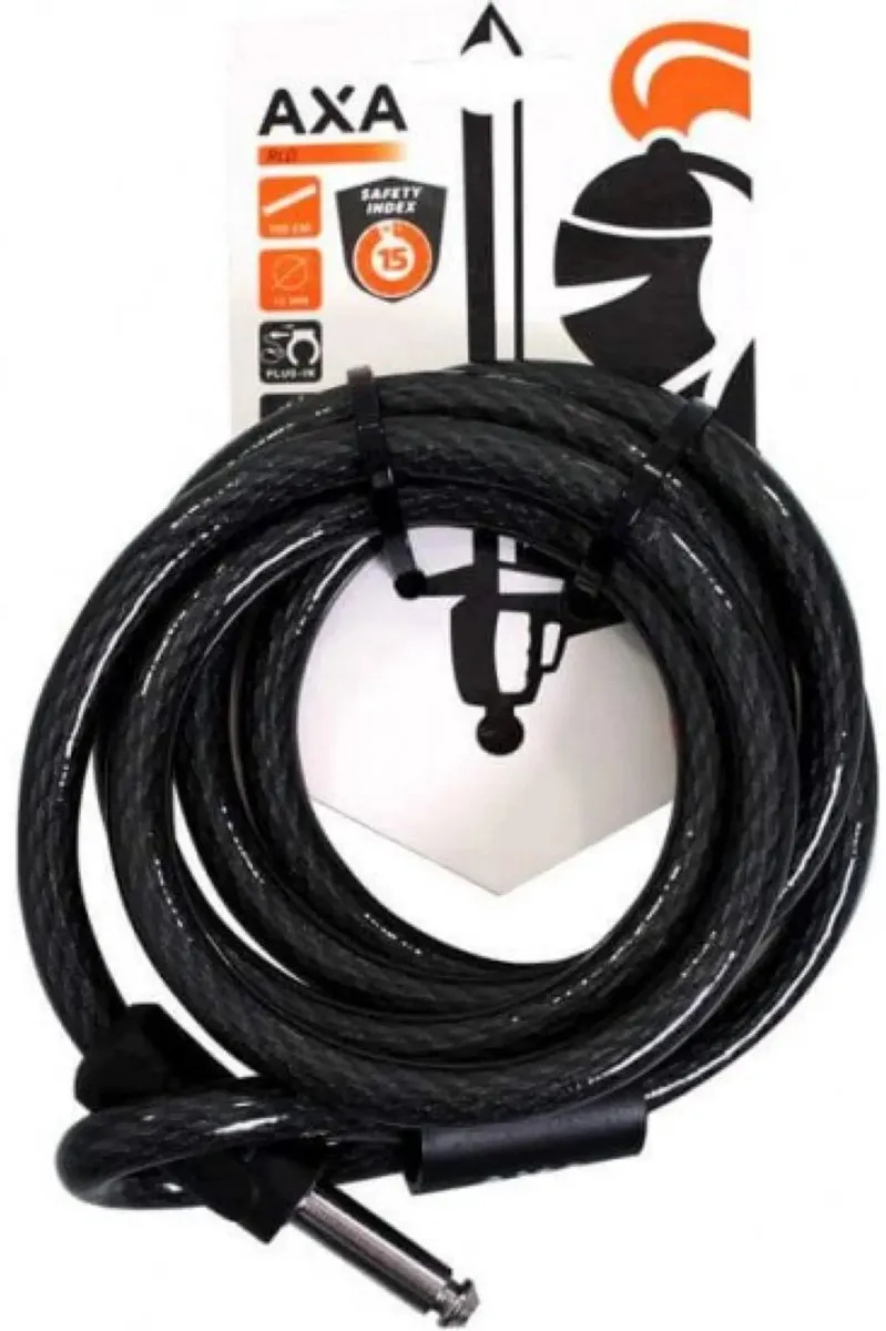 AXA RLD 180/12 Insteekkabel - 180cm - Ø12mm - Zwart