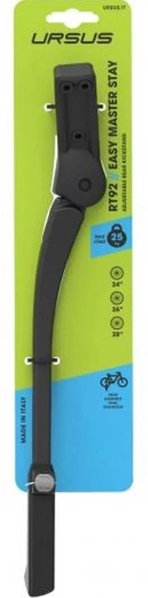 Ursus Verstelbare Fietsstandaard - Zwart - 33,5cm
